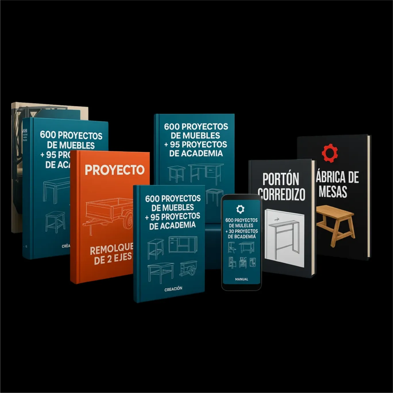 Pack +600 Planos Metálicos muebles madera-metal